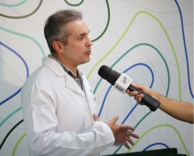 Diretor do CHSL concede entrevista  EPTV sobre a nova unidade em Borda da Mata